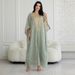 Muslim Dress Women Elegant Middle Eastern Robe Set – Dubai-Inspired Embroidered Cardigan & Skirt For Women_ecoleips.com