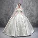 Winter Collection French Style Satin Wedding Dress Off The Shoulder Gown With Train High Quality Haute Couture New_ecoleips.com