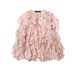 Aria Basics Aria Basics Cross-border European And American Women's Fashion Bestseller Ruffled Long-sleeve Shirt_ecoleips.com