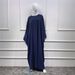 Modest Abaya Dress Large Swing Robe Solid Color Bat Sleeve Plus Size Women's Dress Pink Apricot Fashion England Style Spring/Autumn Summer_ecoleips.com