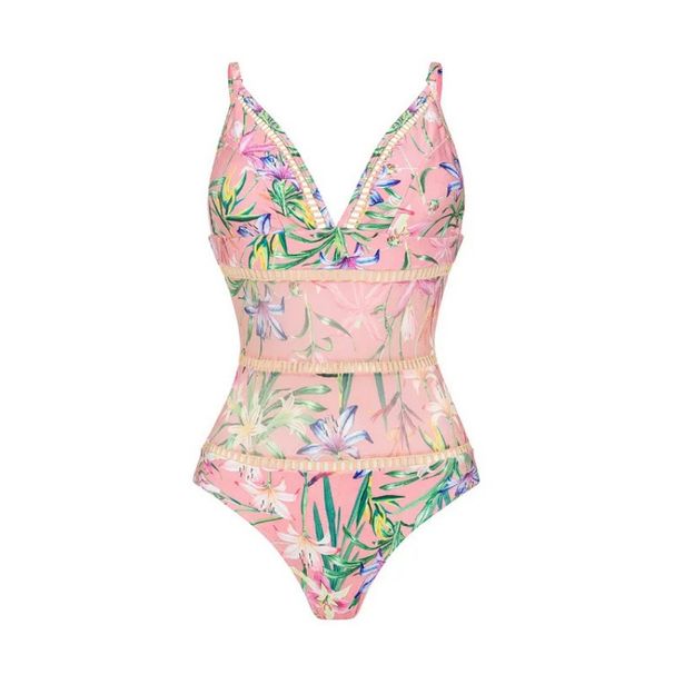 Women's Clothing Women's Mini Ruffled Mesh Printed One Piece Swimsuit Skirt Style Swimwear For Formal & Casual For Women_ecoleips.com