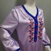 Modest Abaya Dress Women's Clothing Ethnic Embroidered Patchwork Maxi Dress With Color Blocking & Pleated Skirt – Elegant Bohemian Long Sleeve Gown_ecoleips.com