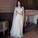 Elegant Long Sleeved Maxi Dress For Women Autumn Fashion Design Polyester Evening Dress_ecoleips.com