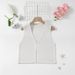 Women's Clothing V Neck Crochet Vest Button Sweater Sleeveless Top_ecoleips.com