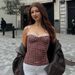 Summer Plaid Print Lace Trim Camisole Top For Women Style New Women's Clothing_ecoleips.com
