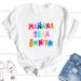 European American Cross-border Foreign Trade Wholesale Clothing, Fun And Fashionable Letter Print Round Neck Plus-size_ecoleips.com