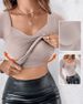 Women's Clothing High Elasticity Slim Thin Seamless Base Shirt Wear As An Inner Layer And Outer Layer Long Sleeve Top_ecoleips.com