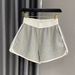 Korean Style Women's Athletic Shorts Loose Fit Summer Casual Wide Leg Hot Pants for Running Dancing Yoga_ecoleips.com