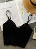 SINGREINY Women Retro Velour Strap Tops Summer V Neck Sleeveless Backless Slim Tank Top Chic Print Sexy Off Shoulder Short Camis_ecoleips.com