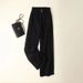 Muslim Linen Wide Leg Pants For Women High Waist Drape Thin Casual Cotton And Linen Pants Flower Bud Waist Linen Mopping Pants_ecoleips.com