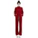 ng2510292 European-style Spring Fashion Age-reducing Two-piece Set: Women's Cardigan Jacket And High-end Straight-leg Trousers_ecoleips.com