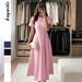 DiYun European And American Evening Elegant Short-Sleeved Long Dress Women's Clothing 2025 Autumn/Winter_ecoleips.com