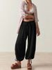 Suitable For All Seasons 2024 Autumn Solid Color New Urban Women's Loose Casual Harem Pants_ecoleips.com