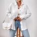 Women's Clothing Shirts Dropped Shoulder Bat Shirts Long Sleeved Shirts_ecoleips.com