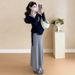 Autumn New Korean Fashion Sweater Two-Piece Set Maternity Dress_ecoleips.com