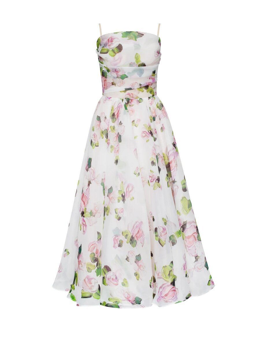 Women's Clothing Sleeveless Printed Hem Dress New Style_ecoleips.com