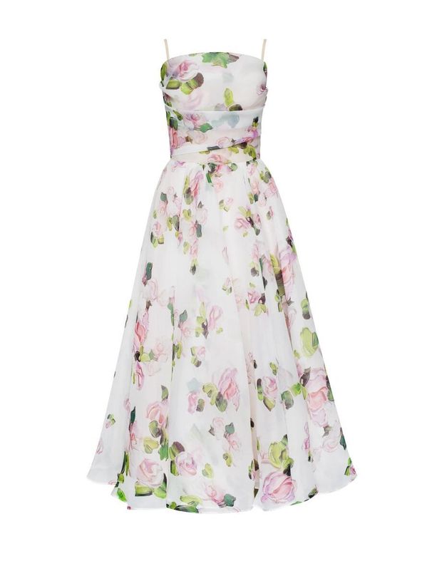 Women's Clothing Sleeveless Printed Hem Dress New Style_ecoleips.com