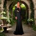 European American Foreign Trade Cross-border Slit Dress, Elegant And Dignified Host Evening Gown, Ball Gown_ecoleips.com