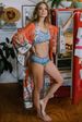 Women's Clothing Beach Cover Up Printed Crane Positioning Flower Holiday Robe Bikini Sunscreen Shirt Sexy Cardigan Women_ecoleips.com