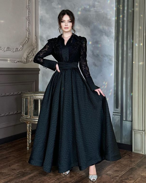 Women's Clothing new white chest beaded lace gauze retro long sleeved fashion slim dress_ecoleips.com