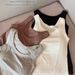 M-5XL Plus Size Modal Tank Top With Chest Pads For Women, Slim Fit Summer Camisole_ecoleips.com