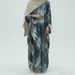 Muslim Dress Women Printed Middle Eastern Muslim Robe – Modest Abaya Dress With Elegant Floral & Geometric Patterns_ecoleips.com