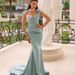 Fashion Sequin Gold Spotted Long V Neck High Waist Big Swing Sexy Evening Party Formal Dinner Prom Dress For Women_ecoleips.com