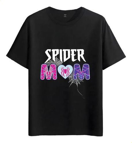 Women's T-Shirts Tshirt Muscle Freaks Spider Mom Style T-shirt_ecoleips.com