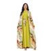 Women's Clothing Middle East New Printed Cardigan Two Piece Dress_ecoleips.com