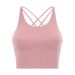 Women's Clothing New Beautiful Back Sports Bra Women's Backless Fitness Yoga Bra Thin Camisole Top Summer_ecoleips.com