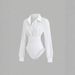 Women's Vintage Sexy Jum, Slimming Flattering, Elegant, High-end, Comfortable, Versatile, And Fashionable White_ecoleips.com