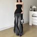 2026 Cross-Border European And American Style Spring New Women's Solid Color Slim Street Fashion Off-Shoulder Sleeveless_ecoleips.com