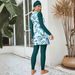 Women's Clothing Swimsuit Long-sleeved Pants Sunscreen Beach Swimsuit Slim Three-piece Swimsuit_ecoleips.com