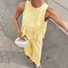 2026 European And American Fashion Casual Round Neck Sleeveless Ruffle Hem Top High-Waisted_ecoleips.com