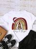 European And American Cross-border Foreign Trade Women's Clothing Christmas-themed Round-neck Printed Short-sleeve_ecoleips.com