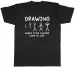 Women's T-Shirts Drawing Where Stick Figures Come To Life Funny Mens T-Shirt Tee Gift Top_ecoleips.com