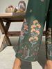 Holiday Style Women's Wide-leg Pants, Loose And Skin-friendly And Comfortable, Floral Pattern, Elastic Waist, Traveling Daily Commuting Party_ecoleips.com