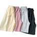 Women's Clothing High Waist Shorts For Women New Style Trend Ins Wide Leg Pants Mid Length Pants Slimming Loose Sports Casual Pants_ecoleips.com