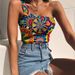 Aria Basics Aria Basics 2021 New European And American Style Foreign Trade Bohemian 3D Digital Print Off-Shoulder Tank Top T-Shirt_ecoleips.com