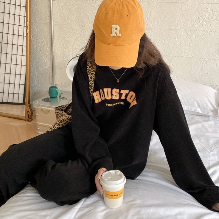 Trendy Casual Fashion Spors Sui For Women 2026 Spring Auumn New Syle Loose Sylish Sweashir And Pans Wo-piece_ecoleips.com
