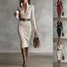 Elegant Lady Long Sleeved Dress Style Waist Cinching High End Early Autumn Women's Fashion_ecoleips.com