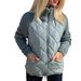 Women's Clothing Stand Up Collar Cotton Jacket Splicing Coat New Autumn And Winter Women's Clothing Cardigan Zipper Long Sleeve_ecoleips.com