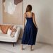 New European And American Style Spaghetti Strap Dress, Cross-border 2025 Summer Fashion Sexy Backless Sleeveless_ecoleips.com