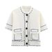 PB&ZA Custom Style New Women's Fashion Elegant Knitted Short Sleeve Top And Skirt Set3920148_ecoleips.com