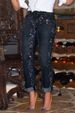 Women's High-Waisted Skinny Jeans Colorful Rhinestone Detail Casual Cotton Denim Jeans For Spring Autumn_ecoleips.com