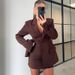 2026 Blazer European And American New Waist Temperament Women's Clothing Lapel Pocket Long Sleeve Short Jacket_ecoleips.com