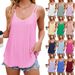 Women's Clothing New Solid Color Round Neck Ladies Bottom Camisole Top_ecoleips.com