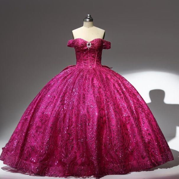 Rose Red Sweetheart Collar Tutu Skirt Adult Ceremony Evening Dress Female Host High Waist_ecoleips.com