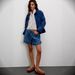 Women's Sexy Ruffled Denim Shorts Mid-Waist Elastic Waist Tie Detail New Hot Selling_ecoleips.com