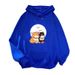 Japanese-style Cartoon Print Hooded Sweatshirt For Women 2025 Spring And Autumn Fleece-lined Oversized_ecoleips.com